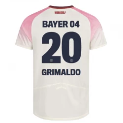 Bayer 04 Leverkusen Fußballtrikot 2025-26 Grimaldo #20 Auswärtstrikot Herren