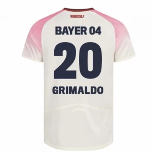 Bayer 04 Leverkusen Fußballtrikot 2025-26 Grimaldo #20 Auswärtstrikot Herren
