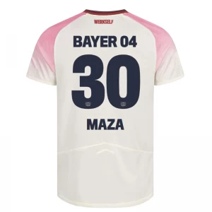Bayer 04 Leverkusen Fußballtrikot 2025-26 Maza #30 Auswärtstrikot Herren