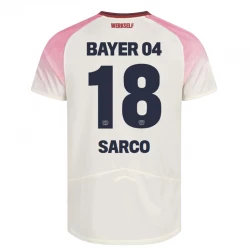 Bayer 04 Leverkusen Fußballtrikot 2025-26 Sarco #18 Auswärtstrikot Herren