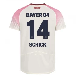 Bayer 04 Leverkusen Fußballtrikot 2025-26 Schick #14 Auswärtstrikot Herren