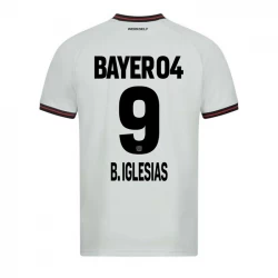 Bayer 04 Leverkusen Fußballtrikots 2023-24 B. Iglesias #9 Auswärtstrikot Herren