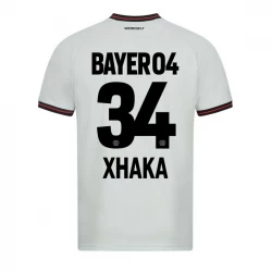 Bayer 04 Leverkusen Fußballtrikots 2023-24 Granit Xhaka #34 Auswärtstrikot Herren