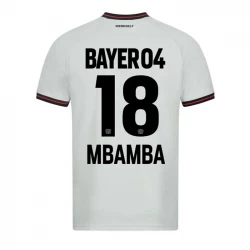 Bayer 04 Leverkusen Fußballtrikots 2023-24 Mbamba #18 Auswärtstrikot Herren