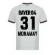 Bayer 04 Leverkusen Fußballtrikots 2023-24 Monamay #31 Auswärtstrikot Herren