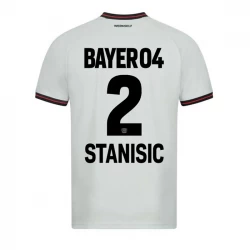Bayer 04 Leverkusen Fußballtrikots 2023-24 Stanisic #2 Auswärtstrikot Herren