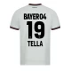 Bayer 04 Leverkusen Fußballtrikots 2023-24 Tella #19 Auswärtstrikot Herren