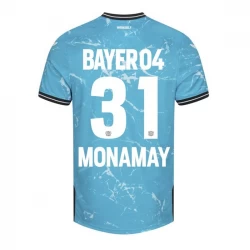 Bayer 04 Leverkusen Fußballtrikots Monamay #31 2023-24 Ausweichtrikot Herren