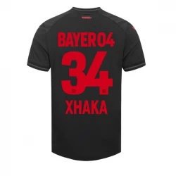 Bayer 04 Leverkusen Granit Xhaka #34 Fußballtrikots 2023-24 Heimtrikot Herren