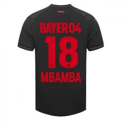 Bayer 04 Leverkusen Mbamba #18 Fußballtrikots 2023-24 Heimtrikot Herren