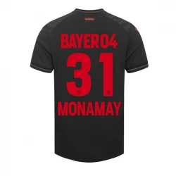 Bayer 04 Leverkusen Monamay #31 Fußballtrikots 2023-24 Heimtrikot Herren