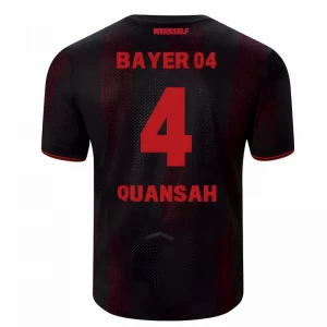 Bayer 04 Leverkusen Quansah #4 Fußballtrikot 2025-26 Heimtrikot Herren