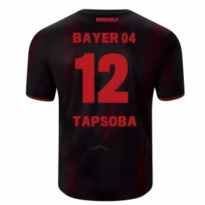Bayer 04 Leverkusen Tapsoba #12 Fußballtrikot 2025-26 Heimtrikot Herren