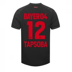 Bayer 04 Leverkusen Tapsoba #12 Fußballtrikots 2023-24 Heimtrikot Herren
