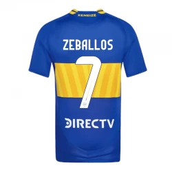 Boca Juniors Zeballos #7 Fußballtrikot 2024-25 II Heimtrikot Herren