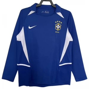 Brasilien Retro Trikot 2002 Auswärts Herren Langarm