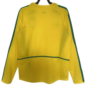Brasilien Retro Trikot 2002 Heim Herren Langarm