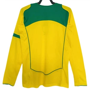 Brasilien Retro Trikot 2004 Heim Herren Langarm