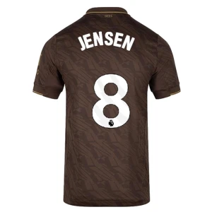Brentford FC Fußballtrikot 2025-26 Jensen #8 Auswärtstrikot Herren