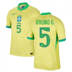 Bruno G. #5 Brasilien Fußballtrikots Copa America 2024 Heimtrikot Herren