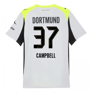 BVB Borussia Dortmund Fußballtrikot 2025-26 Campbell #37 Auswärtstrikot Herren