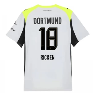 BVB Borussia Dortmund Fußballtrikot 2025-26 Ricken #18 Auswärtstrikot Herren