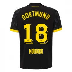 BVB Borussia Dortmund Fußballtrikots 2023-24 Moukoko #18 Auswärtstrikot Herren