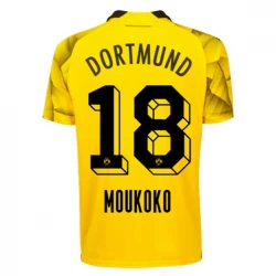 BVB Borussia Dortmund Fußballtrikots Moukoko #18 2023-24 Ausweichtrikot Herren