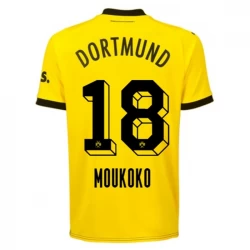 BVB Borussia Dortmund Moukoko #18 Fußballtrikots 2023-24 Heimtrikot Herren