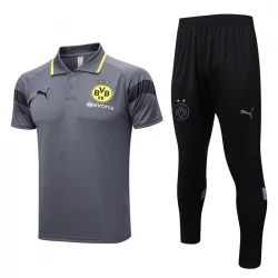 BVB Borussia Dortmund Trainingsanzüge Polo 2023-24 Grau