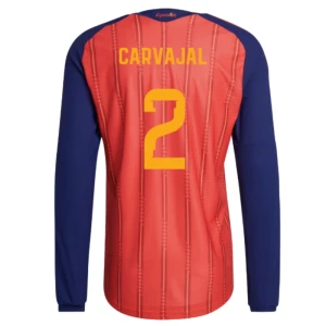 Carvajal #2 Spanien Fußballtrikot WM 2026 Heimtrikot Herren Langarm
