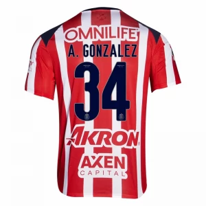 CD Guadalajara A. Gonzalez #34 Fußballtrikot 2025-26 Heimtrikot Herren