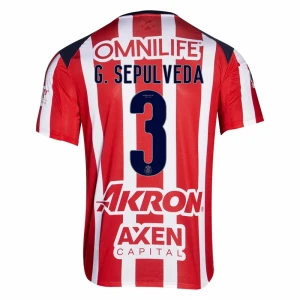 CD Guadalajara G. Sepulveda #3 Fußballtrikot 2025-26 Heimtrikot Herren