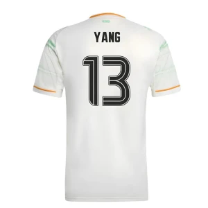 Celtic FC Fußballtrikot Yang #13 2025-26 Ausweichtrikot Herren