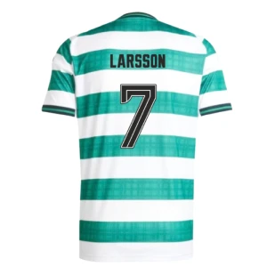 Celtic FC Larsson #7 Fußballtrikot 2025-26 Heimtrikot Herren