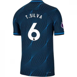Chelsea FC Fußballtrikots 2023-24 Thiago Silva #6 Auswärtstrikot Herren