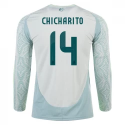 Chicharito #14 Mexiko Fußballtrikots Copa America 2024 Auswärtstrikot Herren Langarm