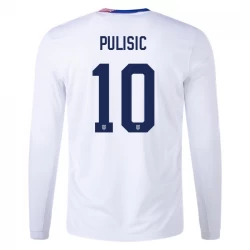 Christian Pulisic #10 USA Fußballtrikot Copa America 2024 Heimtrikot Herren Langarm