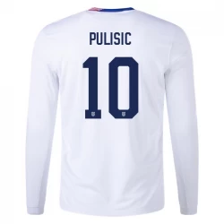 Christian Pulisic #10 USA Fußballtrikots Copa America 2024 Heimtrikot Herren Langarm