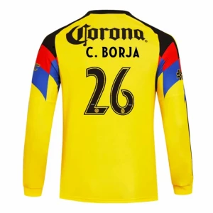 Club América C.BORJA #26 Fußballtrikot 2025-26 Heimtrikot Herren Langarm