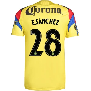 Club América E. Sanchez #28 Fußballtrikot 2025-26 Heimtrikot Herren