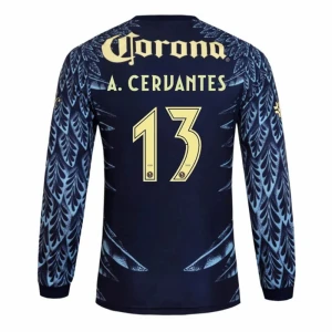 Club América Fußballtrikot 2025-26 A. CERVANTES #13 Auswärtstrikot Herren Langarm