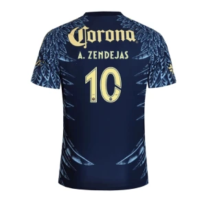 Club América Fußballtrikot 2025-26 A. ZENDEJAS #10 Auswärtstrikot Herren