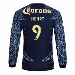 Club América Fußballtrikot 2025-26 HENRY #9 Auswärtstrikot Herren Langarm