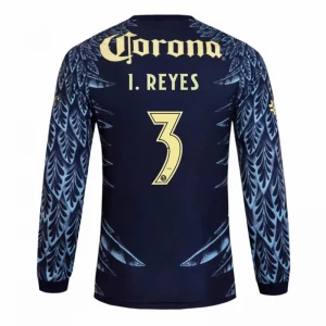 Club América Fußballtrikot 2025-26 I. REYES #3 Auswärtstrikot Herren Langarm