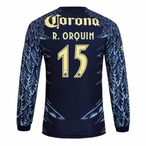 Club América Fußballtrikot 2025-26 R. ORQUIN #15 Auswärtstrikot Herren Langarm