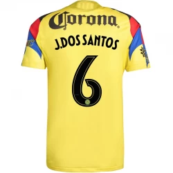 Club América J. Dos Santos #6 Fußballtrikot 2025-26 Heimtrikot Herren