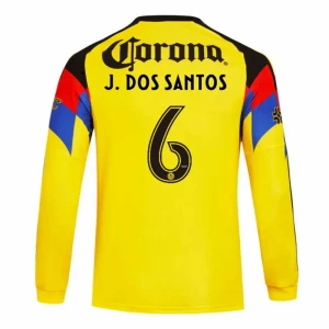 Club América J. DOS SANTOS #6 Fußballtrikot 2025-26 Heimtrikot Herren Langarm