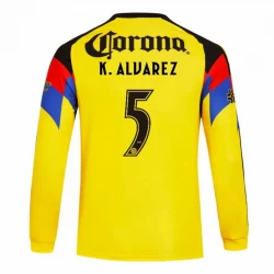 Club América K. ALVAREZ #5 Fußballtrikot 2025-26 Heimtrikot Herren Langarm