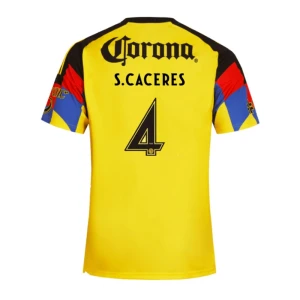 Club América S. CACERES #4 Fußballtrikot 2025-26 Heimtrikot Herren
